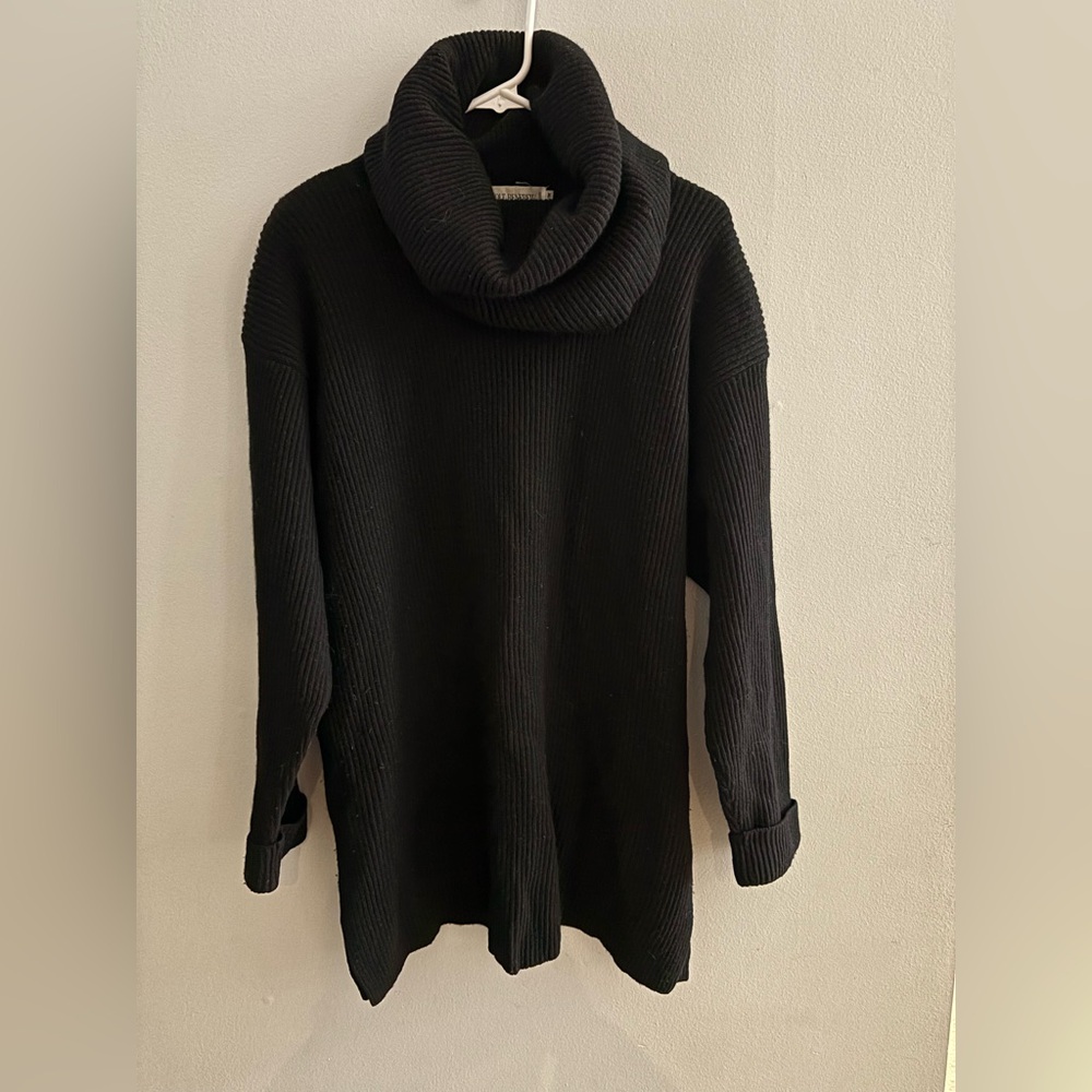 Holt Renfrew Vintage Cashmere Lambswool Cowl Neck Knit Sweater Medium Turtleneck
